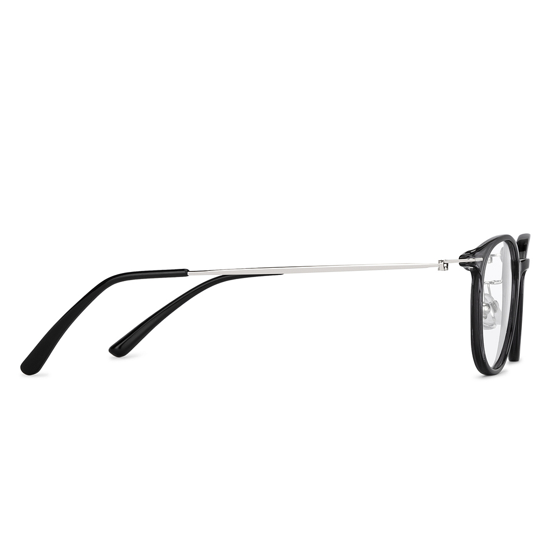 Lenskart Air Online Gray Transparent Full Rim Round left side