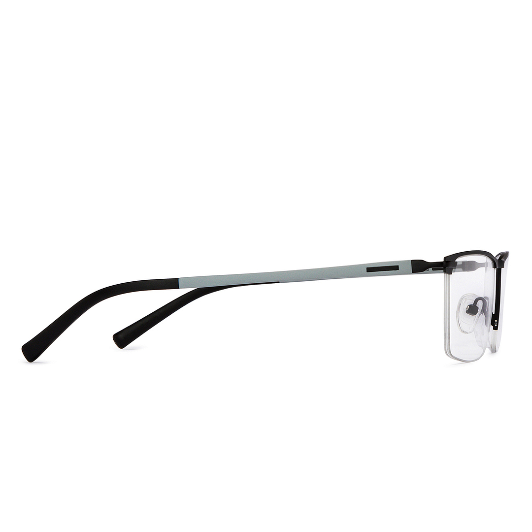 Lenskart Air Black Half Rim Rectangle left side
