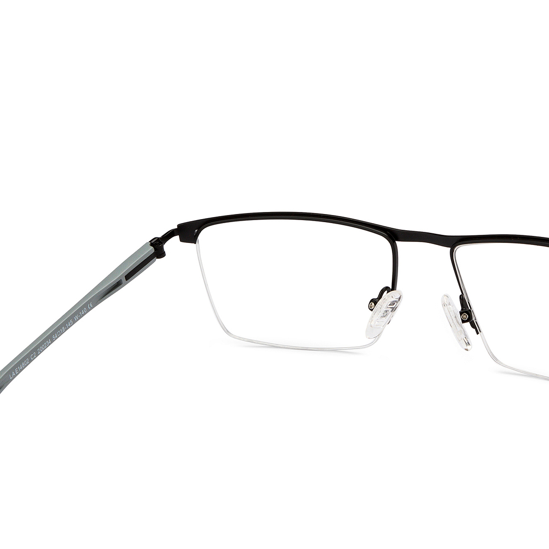 Lenskart Air Black Half Rim Rectangle right side