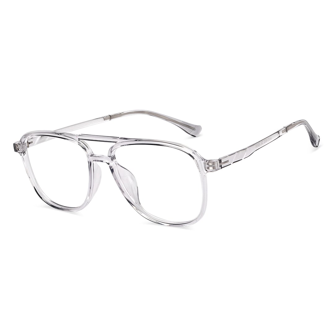 Lenskart Air Crystal Transparent Full Rim Square right side