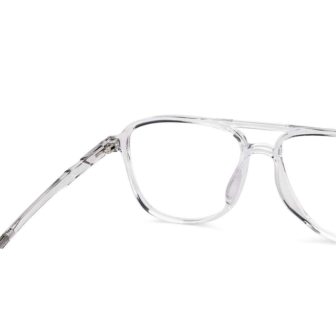 Lenskart Air Crystal Transparent Full Rim Square right side