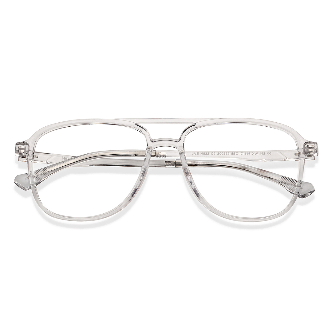 Lenskart Air Crystal Transparent Full Rim Square left side