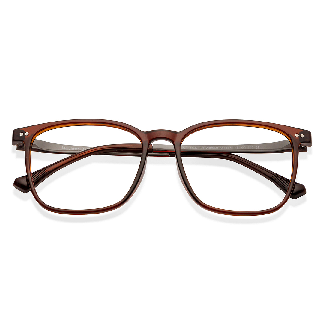 Lenskart Air Online Light Brown Full Rim Square left side