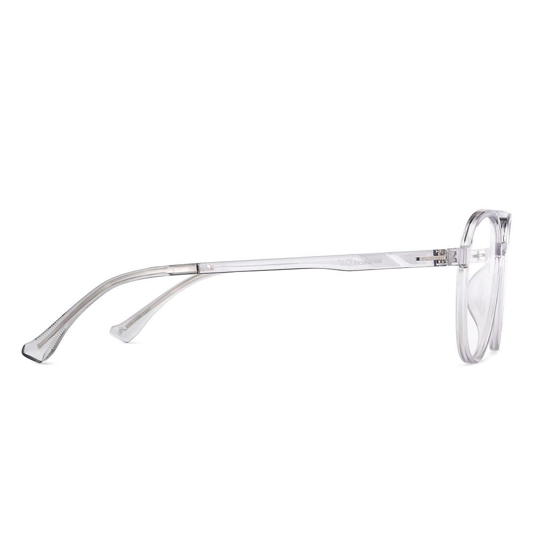 Lenskart Air Online Crystal Transparent Full Rim Round left side