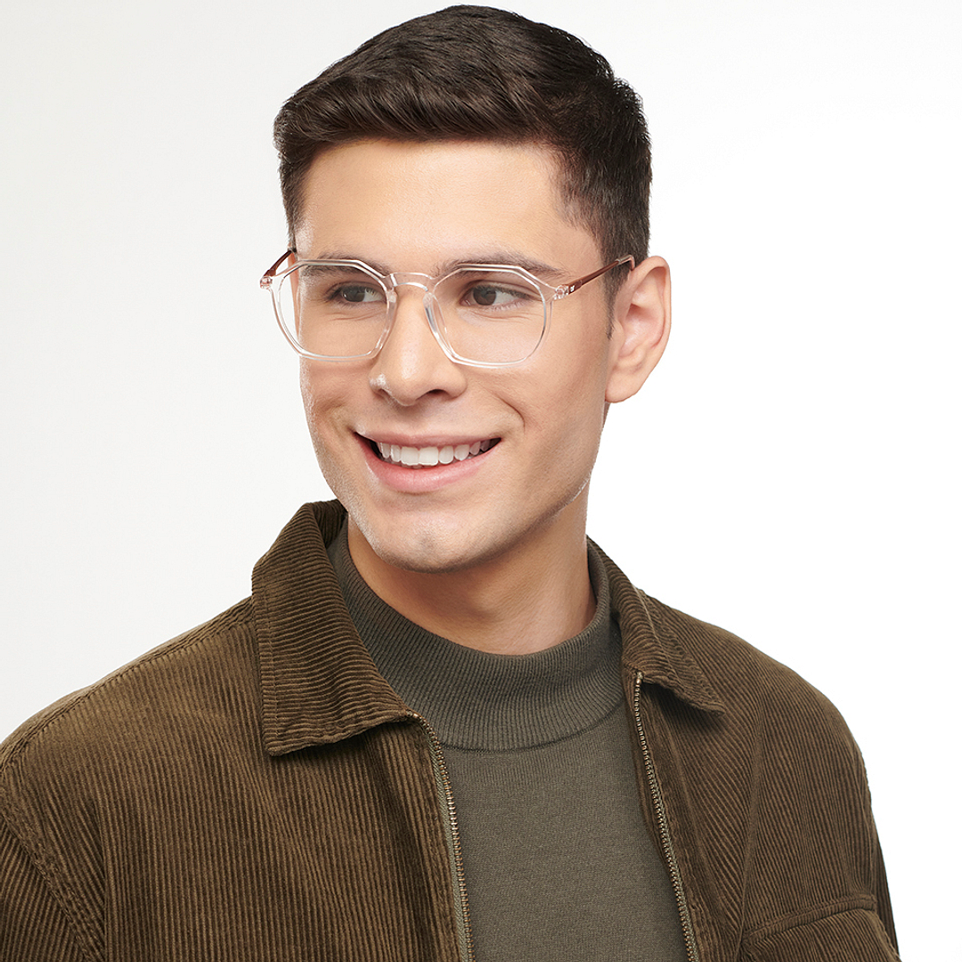 Lenskart Air Online Crystal Transparent Full Rim Geometric right side