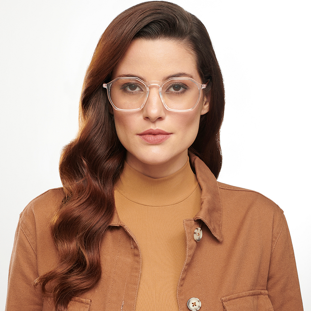 Lenskart Air Online Crystal Transparent Full Rim Geometric right side