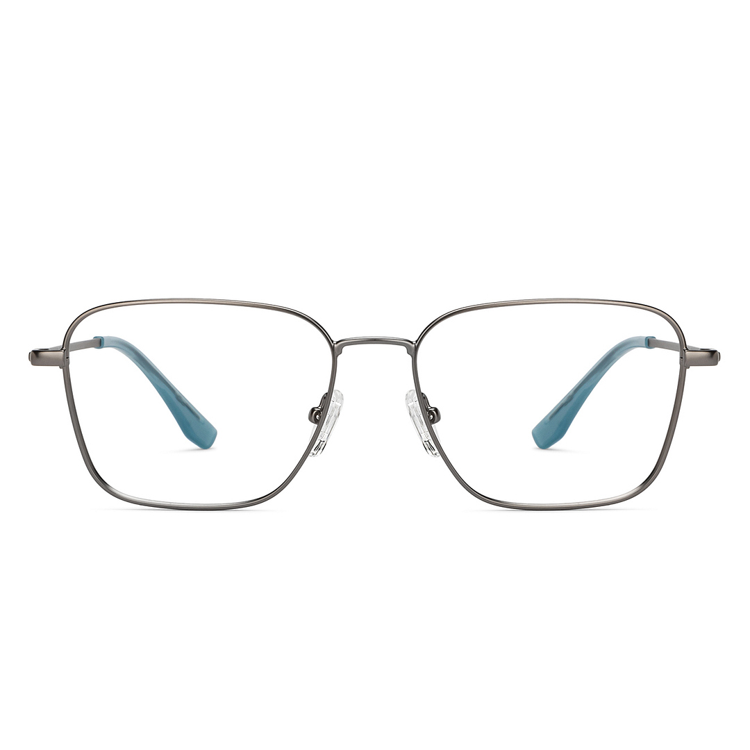 Lenskart Air Online Light Gunmetal Full Rim Round left side