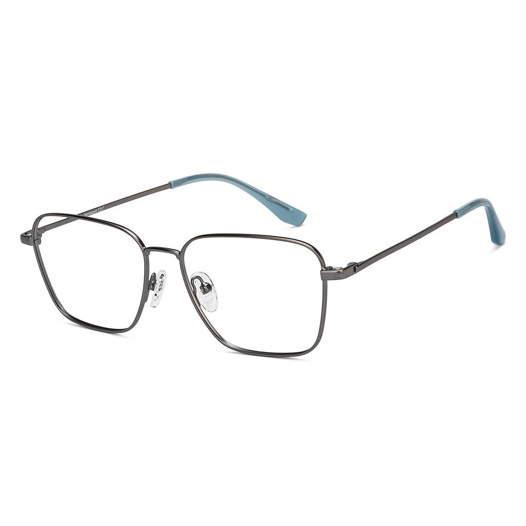 Lenskart Air Online Light Gunmetal Full Rim Round left side