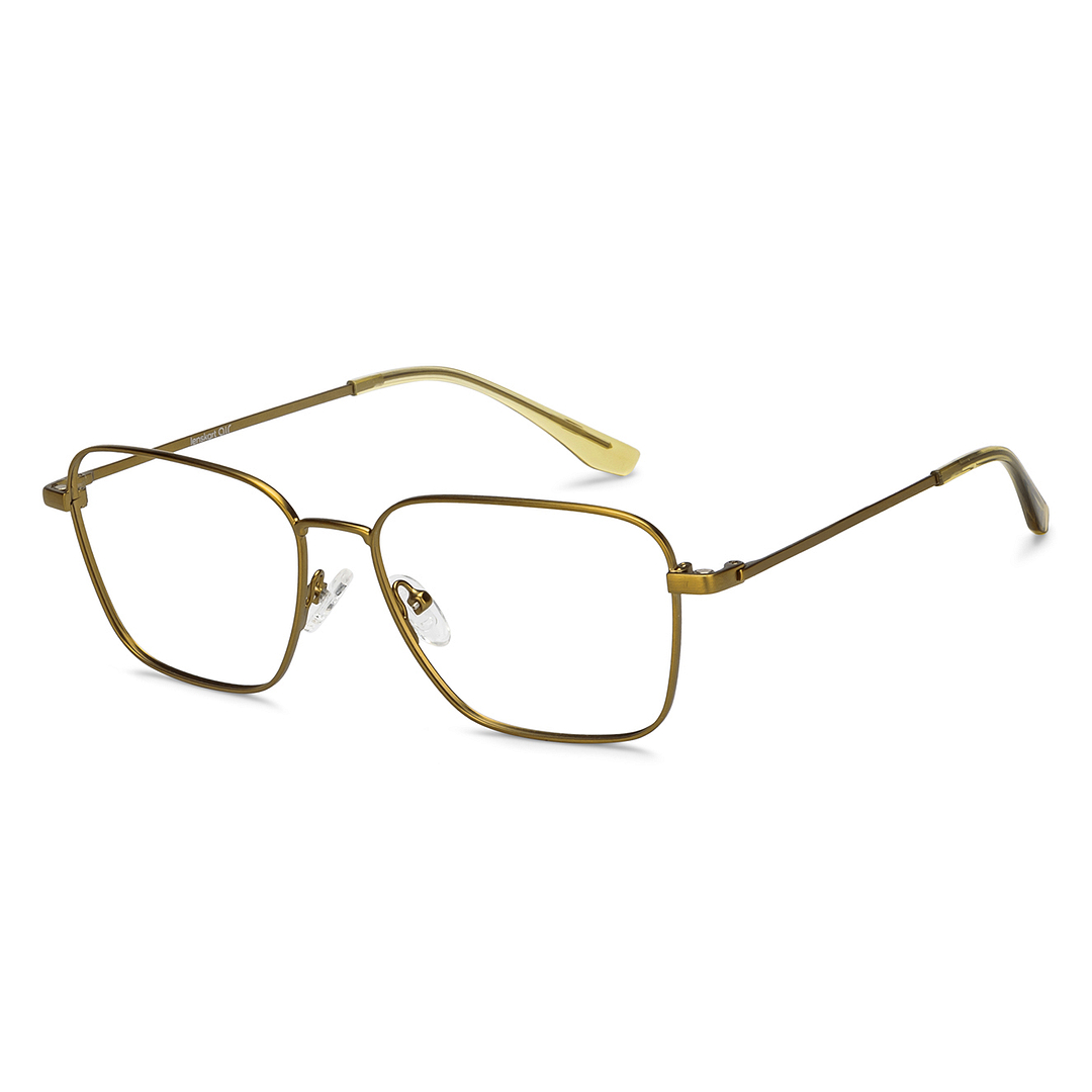 Lenskart Air Online Gold Full Rim Round left side