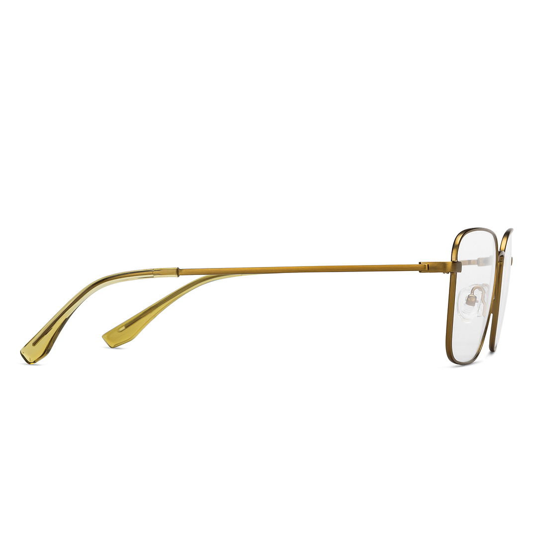 Lenskart Air Online Gold Full Rim Round left side