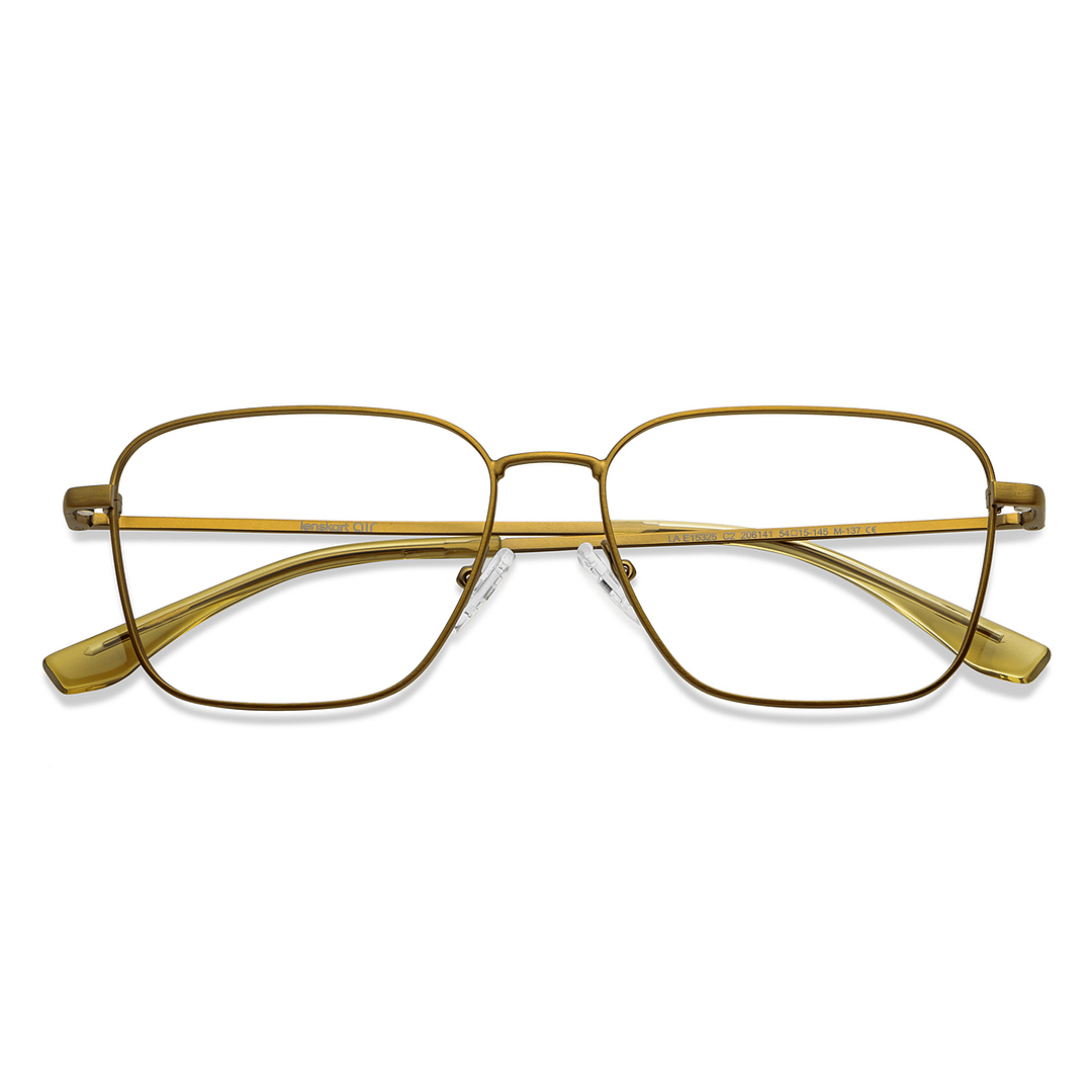 Lenskart Air Online Gold Full Rim Round right side