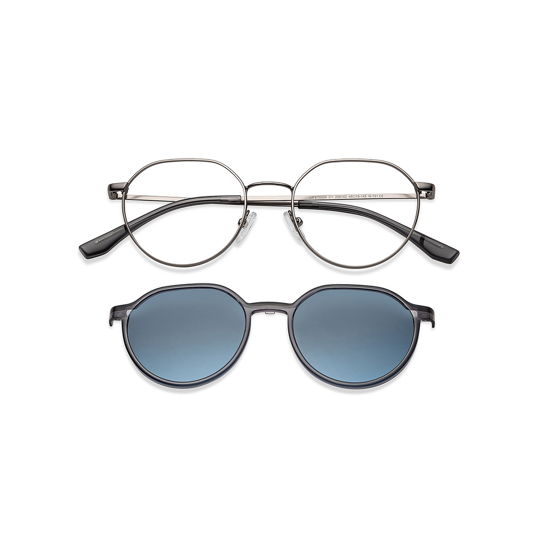 Lenskart Air Online Mid Gunmetal Full Rim Square left side