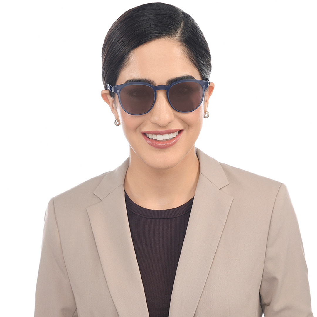 Lenskart Air Sky Blue Full Rim Round right side