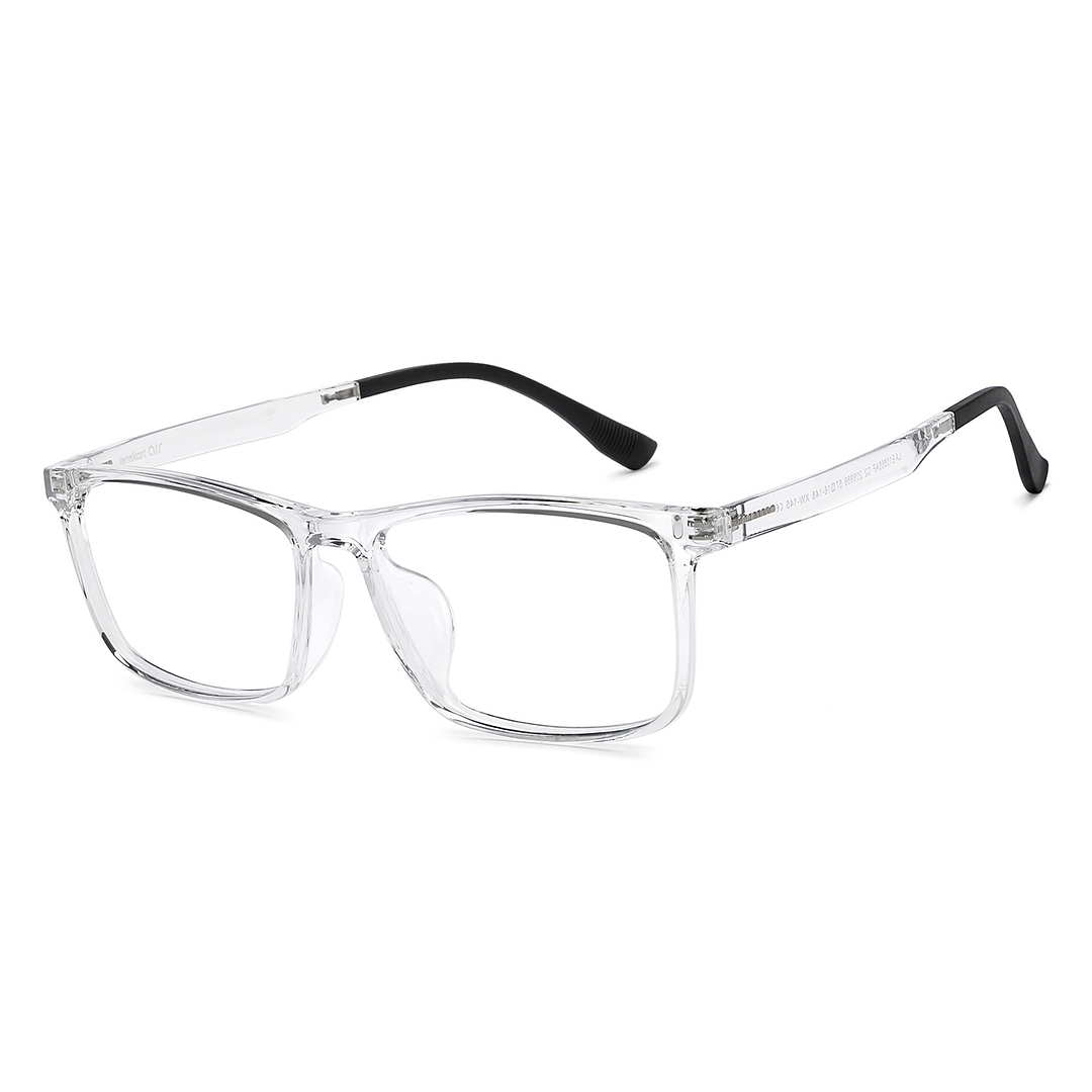Lenskart Air Crystal Transparent Full Rim Square right side