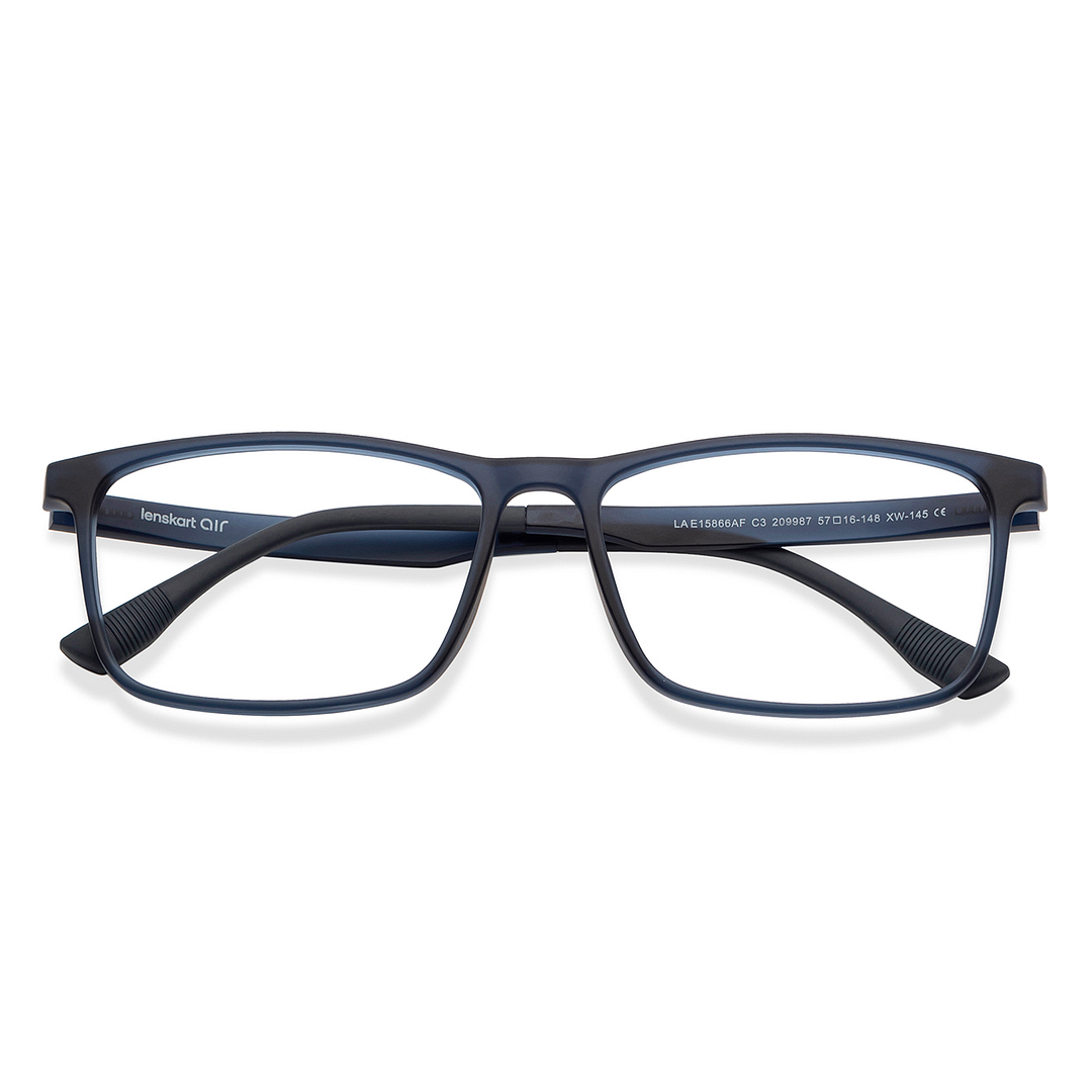 Lenskart Air Sky Blue Full Rim Square left side