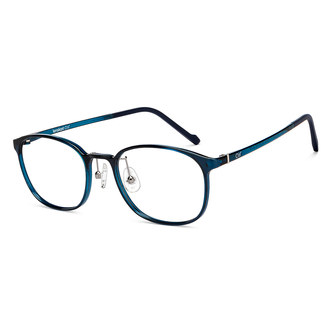 Lenskart Air Blue Transparent Full Rim Square right side