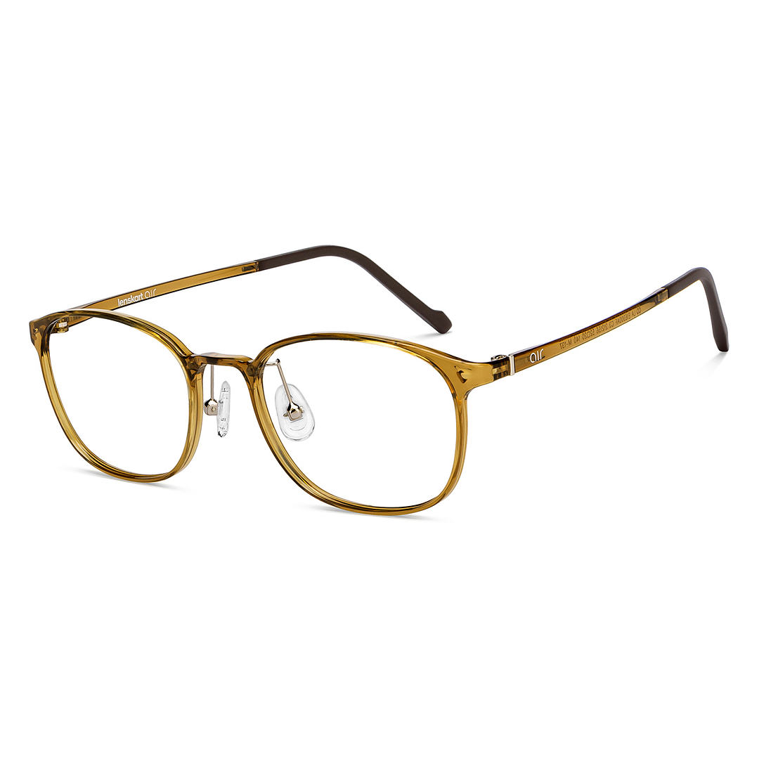 Lenskart Air Yellow Full Rim Square left side