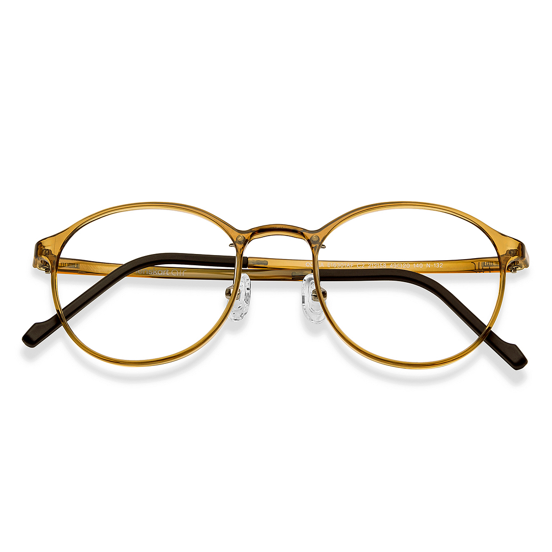 Lenskart Air Yellow Full Rim Square left side