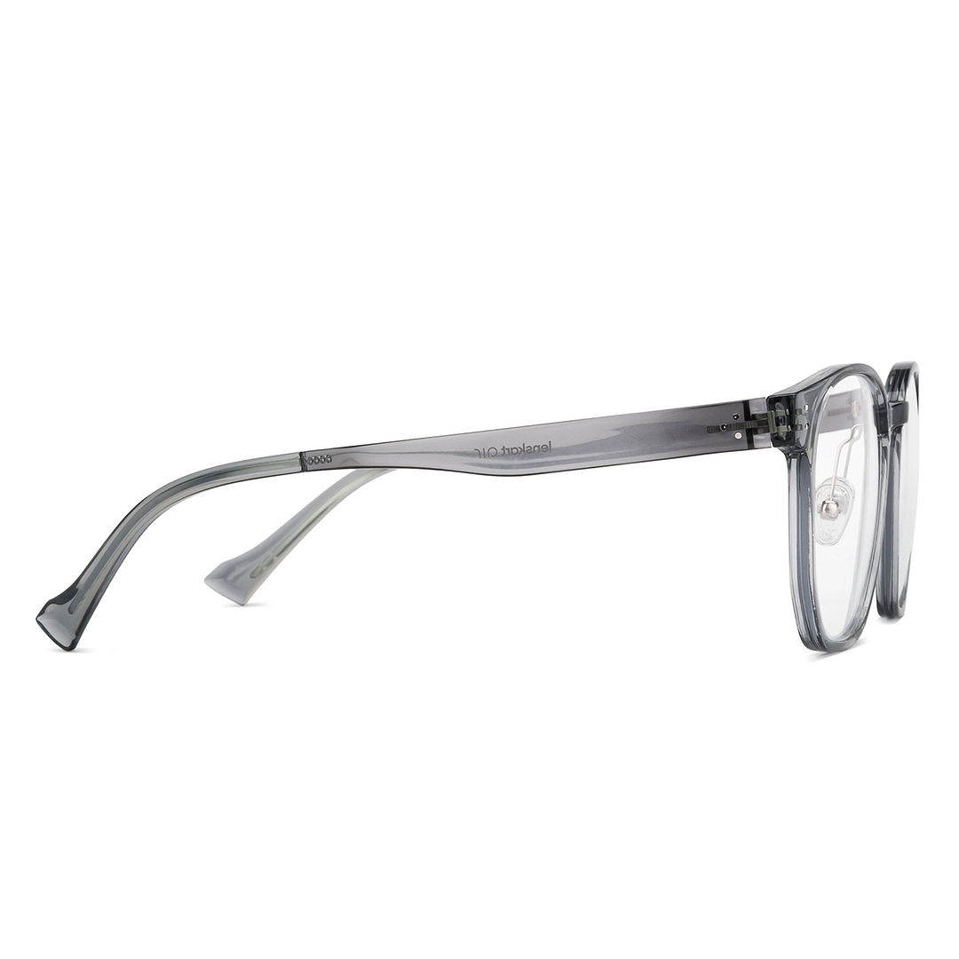 Lenskart Air Gray Transparent Full Rim Square left side