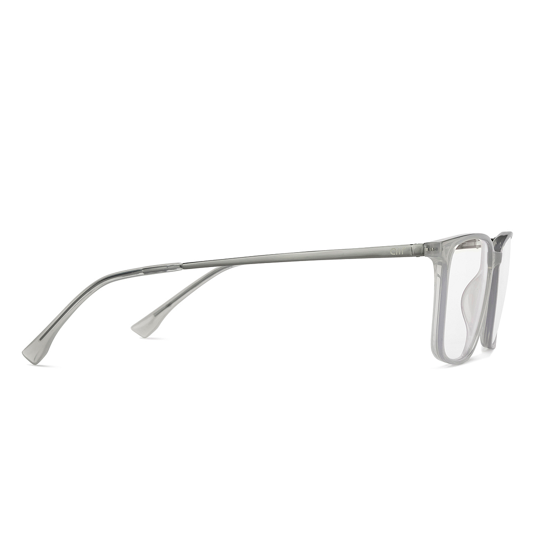 Lenskart Air Gray Transparent Full Rim Square left side