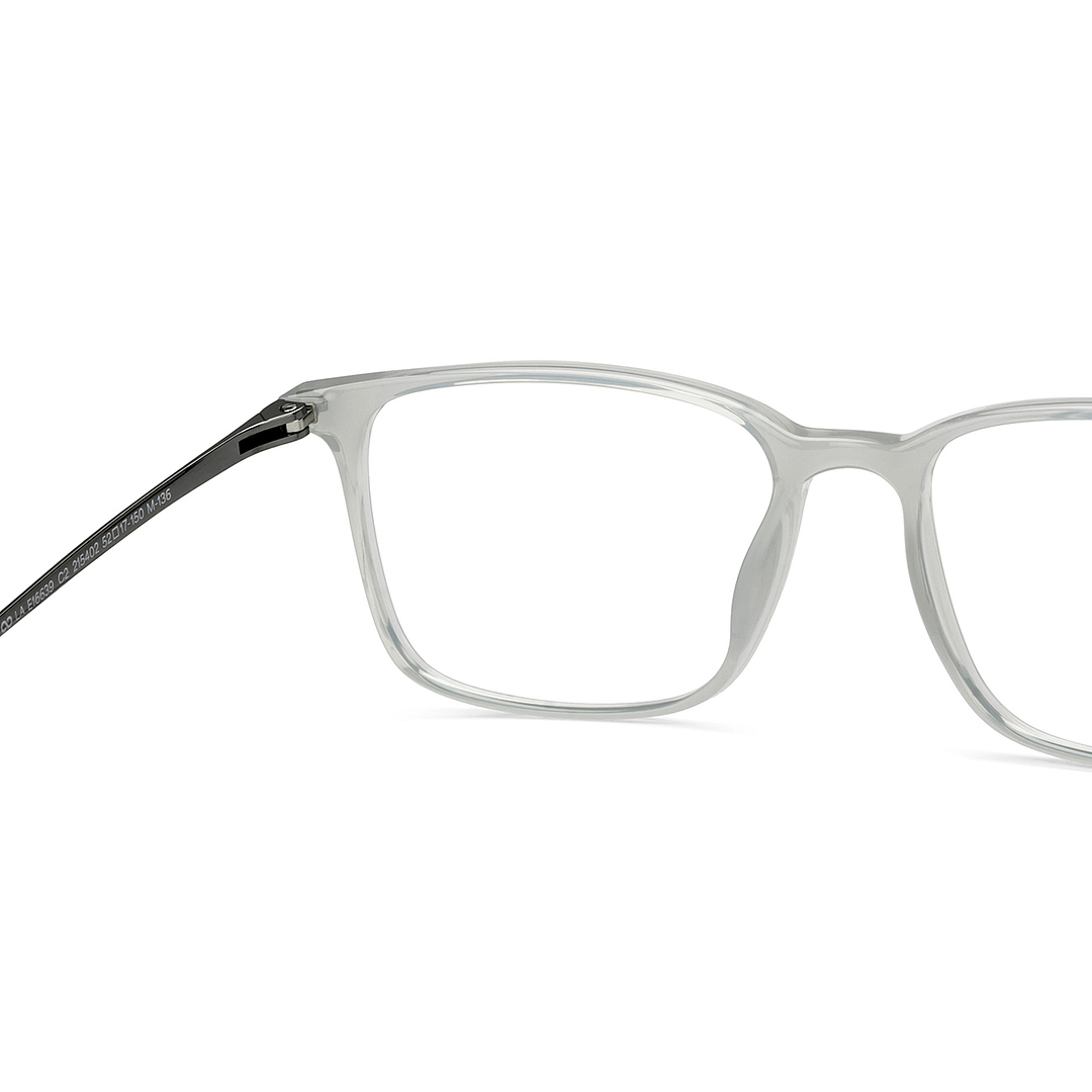 Lenskart Air Gray Transparent Full Rim Square right side