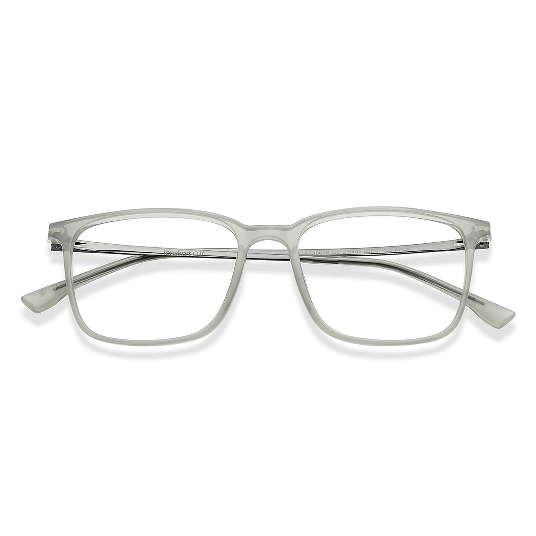 Lenskart Air Gray Transparent Full Rim Square left side