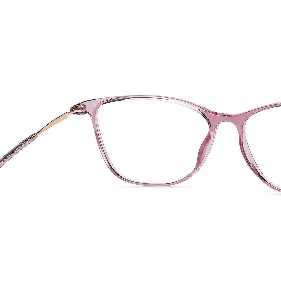 Lenskart Air Pink Full Rim Cat Eye left side