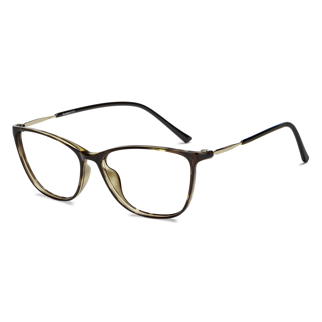 Lenskart Air Tortoise Full Rim Cat Eye left side