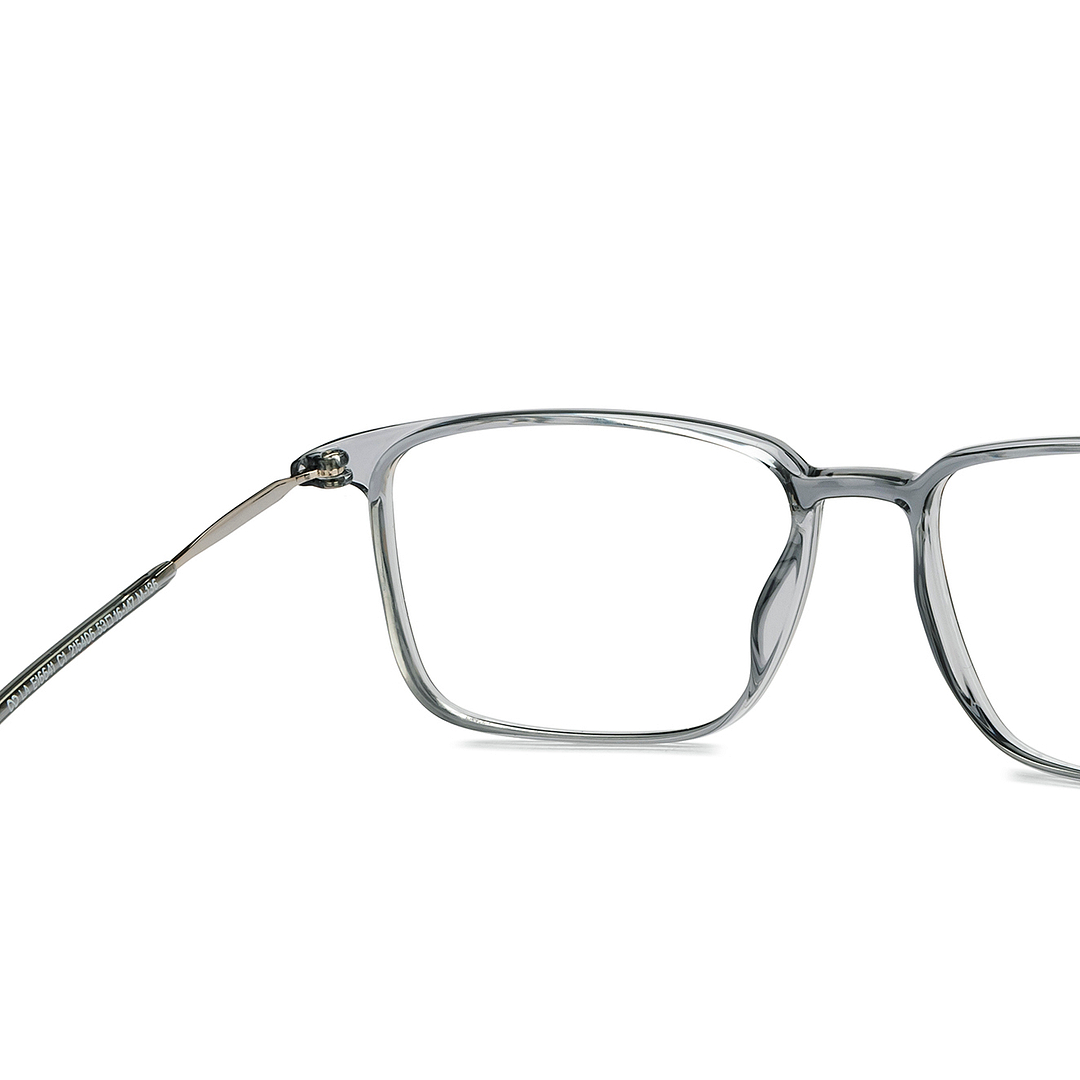 Lenskart Air Gray Transparent Full Rim Rectangle right side