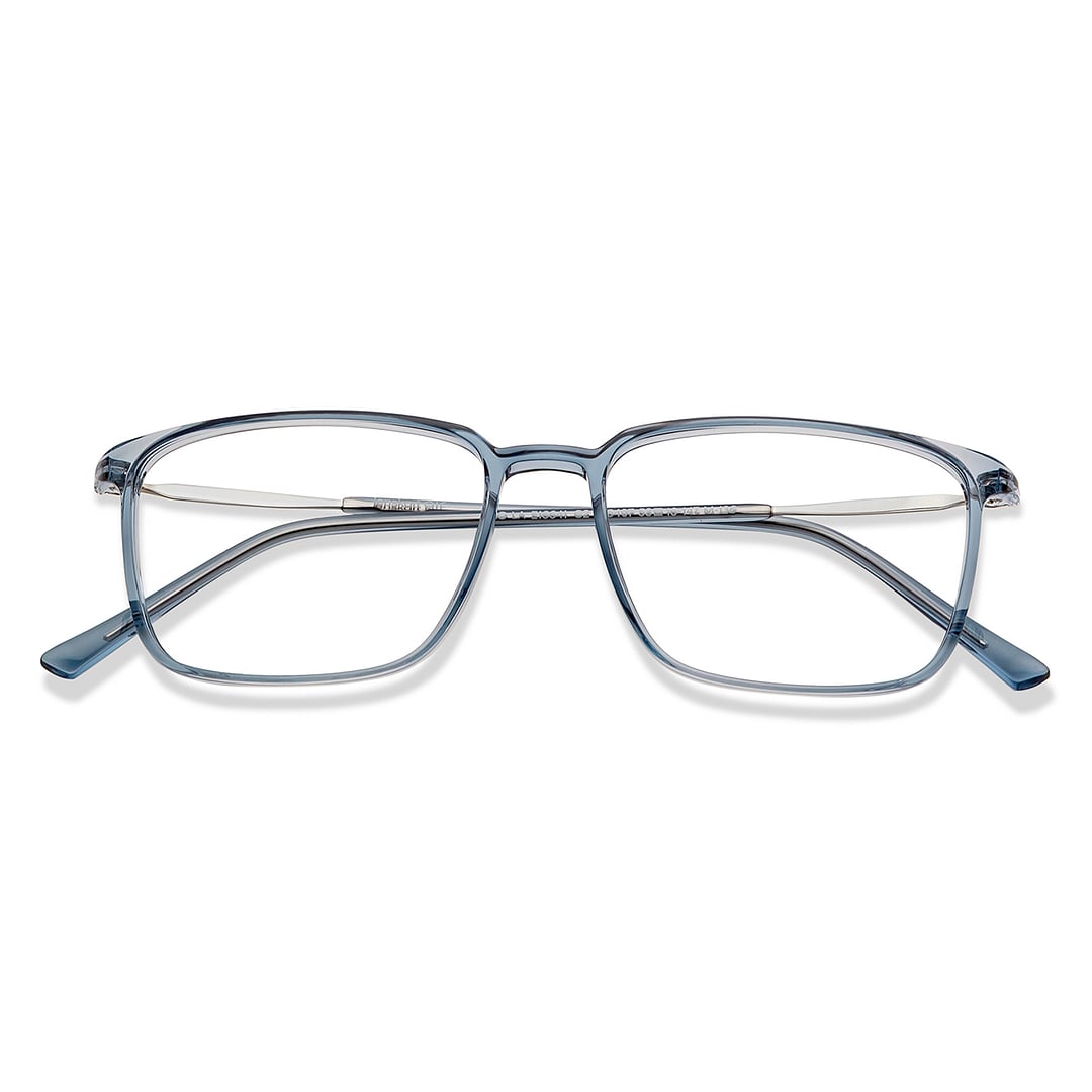 Lenskart Air Blue Transparent Full Rim Rectangle right side