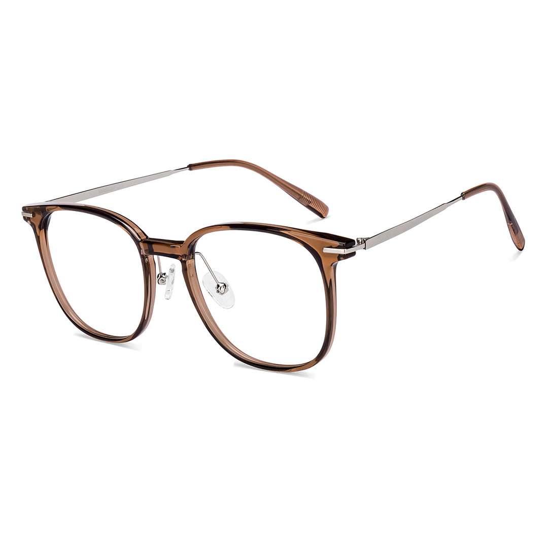Lenskart Air Light Brown Full Rim Round left side