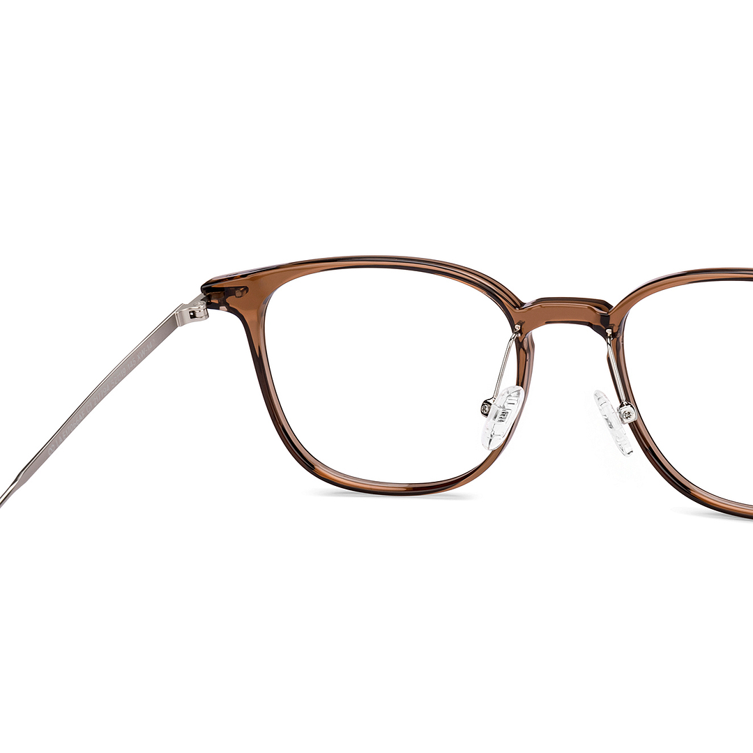 Lenskart Air Light Brown Full Rim Round right side
