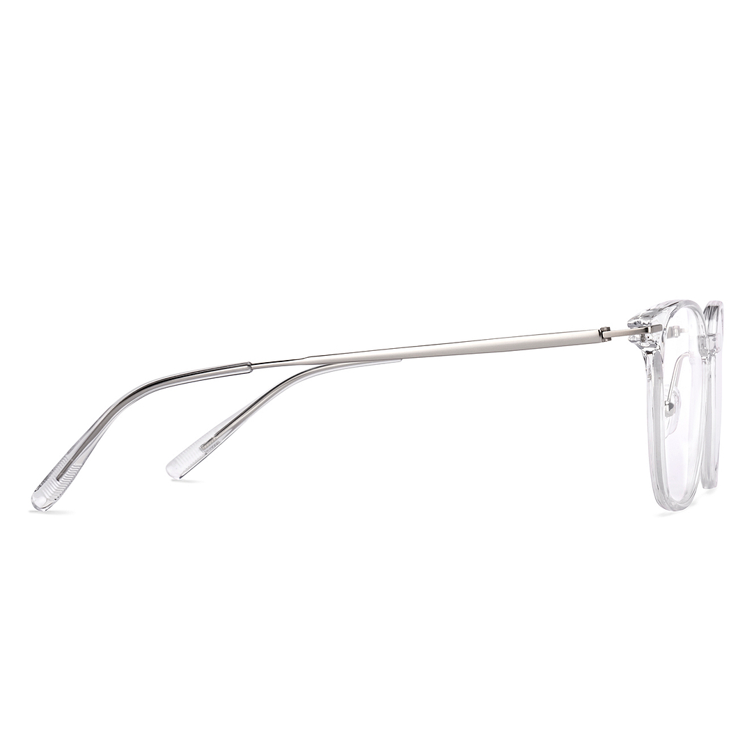 Lenskart Air Crystal Transparent Full Rim Round left side