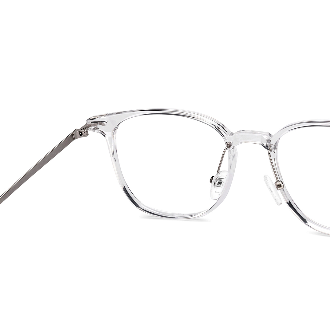 Lenskart Air Crystal Transparent Full Rim Round right side