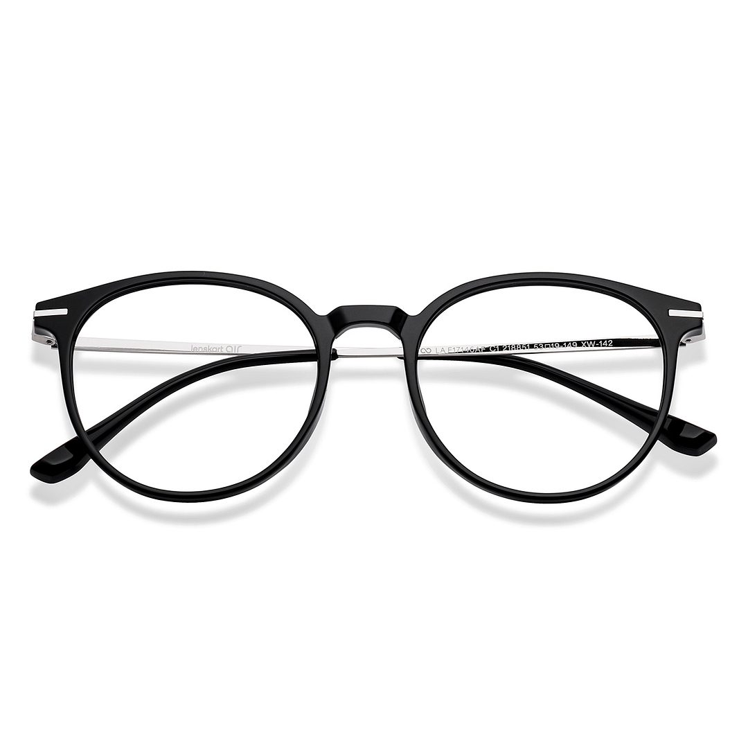 Lenskart Air Black Full Rim Round left side