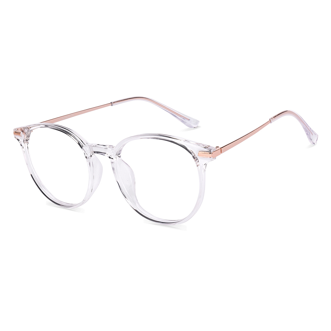 Lenskart Air White Full Rim Round left side