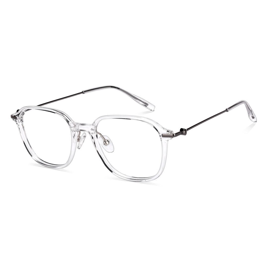 Lenskart Air Crystal Transparent Full Rim Square left side