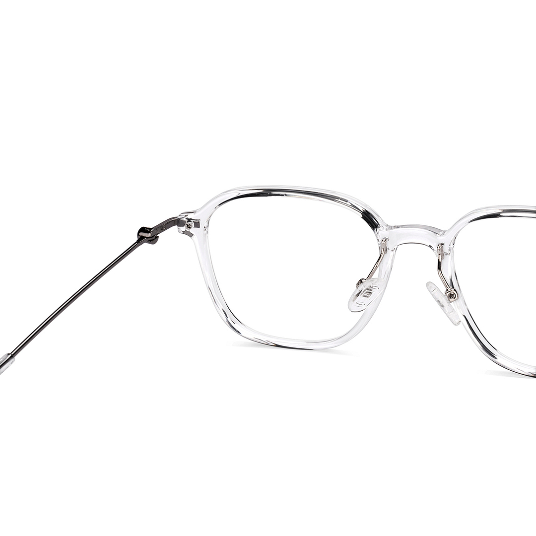 Lenskart Air Crystal Transparent Full Rim Square right side