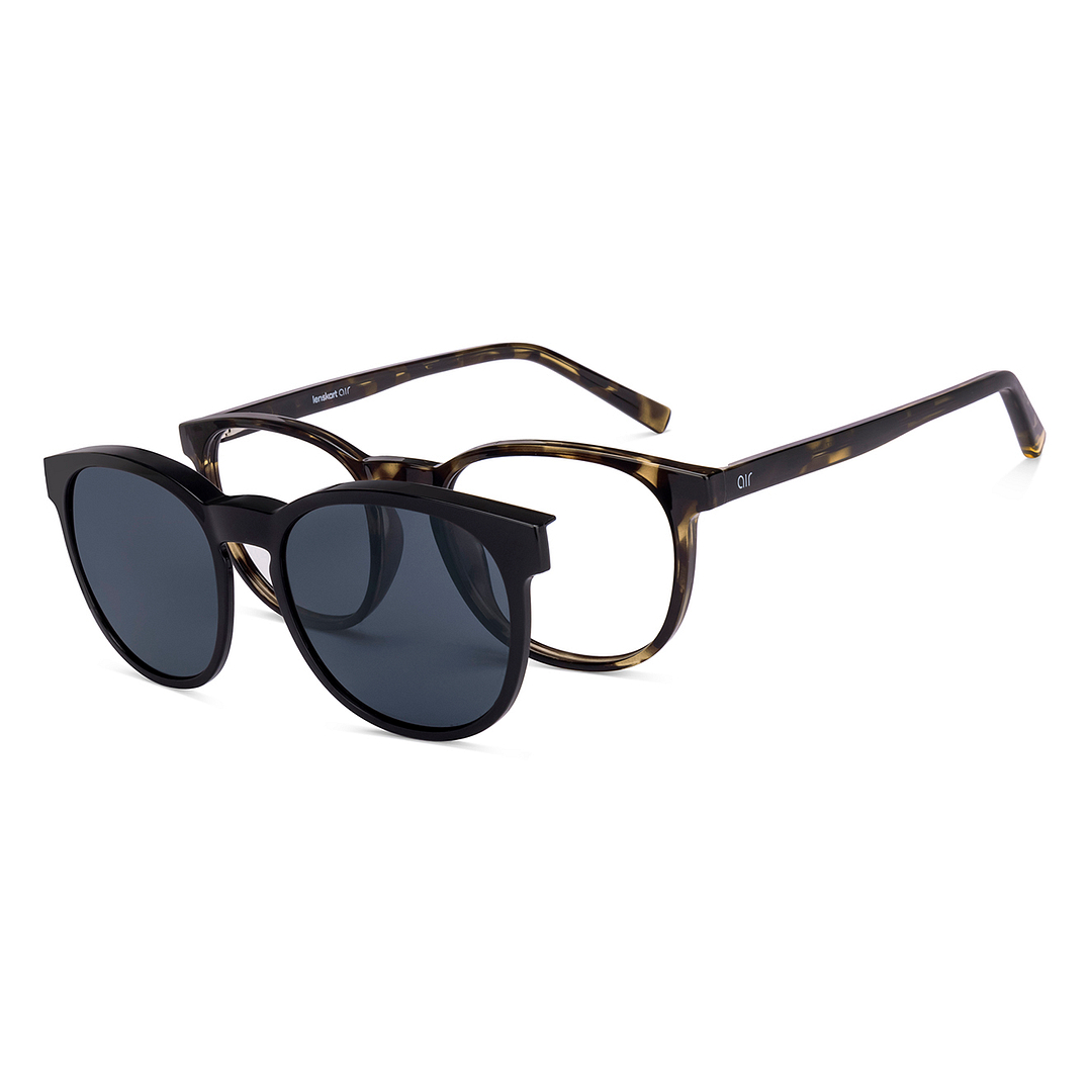 Lenskart Air Online Light Brown Full Rim Round left side