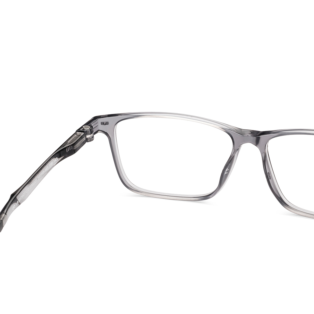 Lenskart Air Gray Transparent Full Rim Rectangle right side