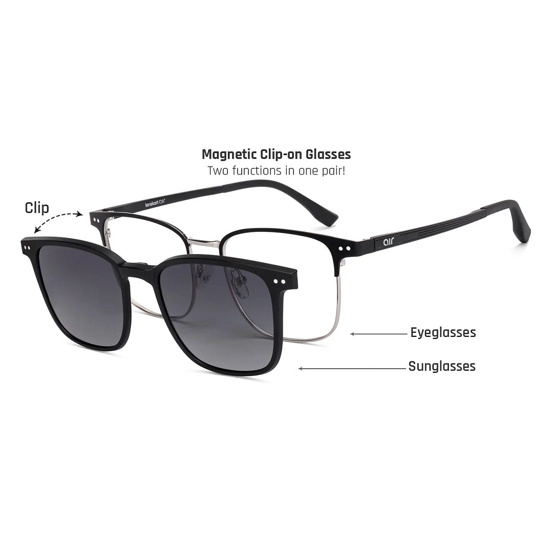 Lenskart Air Online Black Full Rim Square right side