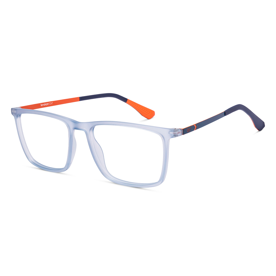 Lenskart Air Online Sky Blue Full Rim Square left side