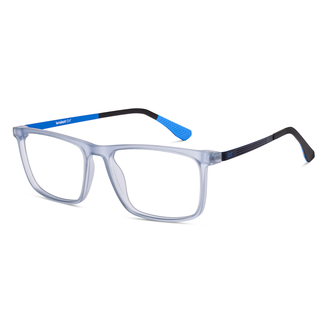 Lenskart Air Online Sky Blue Full Rim Rectangle left side