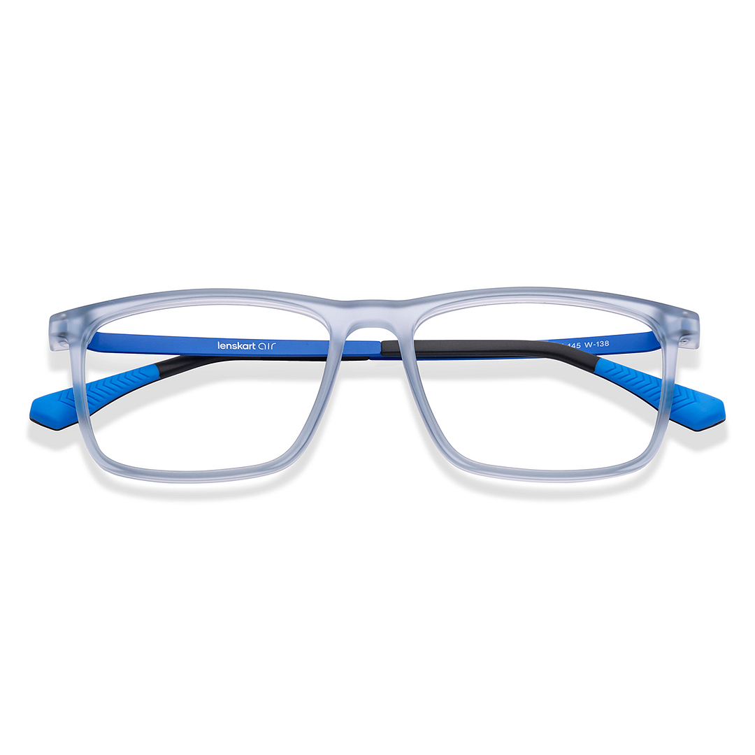 Lenskart Air Online Sky Blue Full Rim Rectangle left side