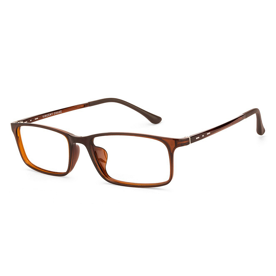 Lenskart Air Online Light Brown Full Rim Rectangle left side