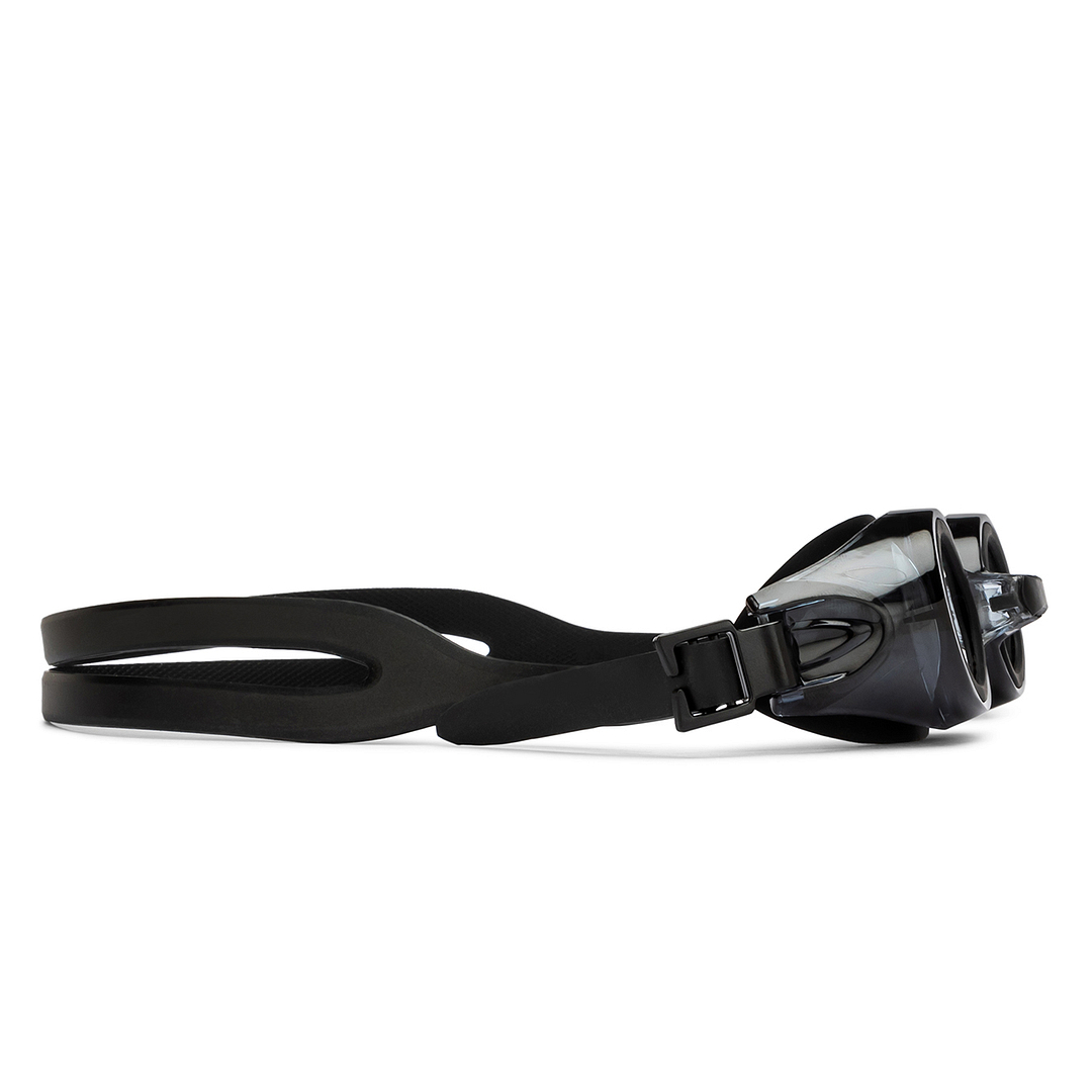 Lenskart Boost Online Black Transparent Full Rim Round Lenskart Boost ADULT SWIM LKB S15396-C1 Swimming Goggles left side