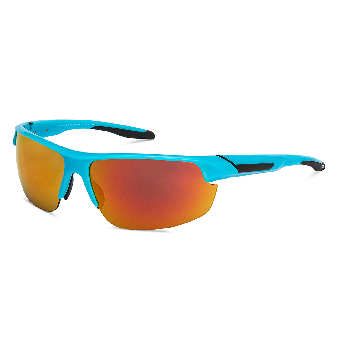 Lenskart Boost Online Blue Full Rim Square left side