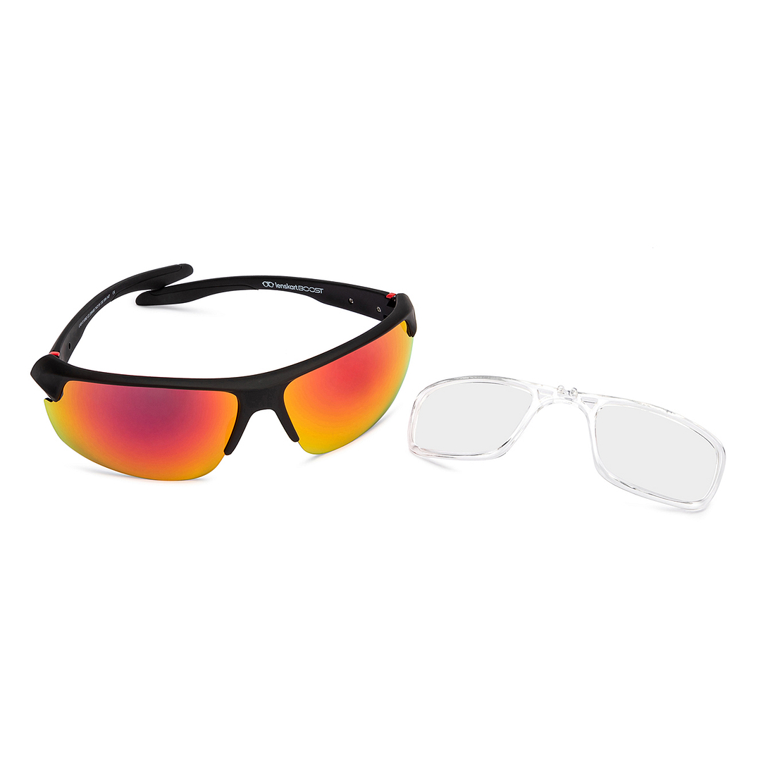 Lenskart Boost Online Black Full Rim Square left side