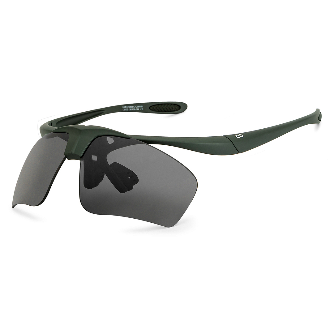 Lenskart Boost Online Green Full Rim Square left side