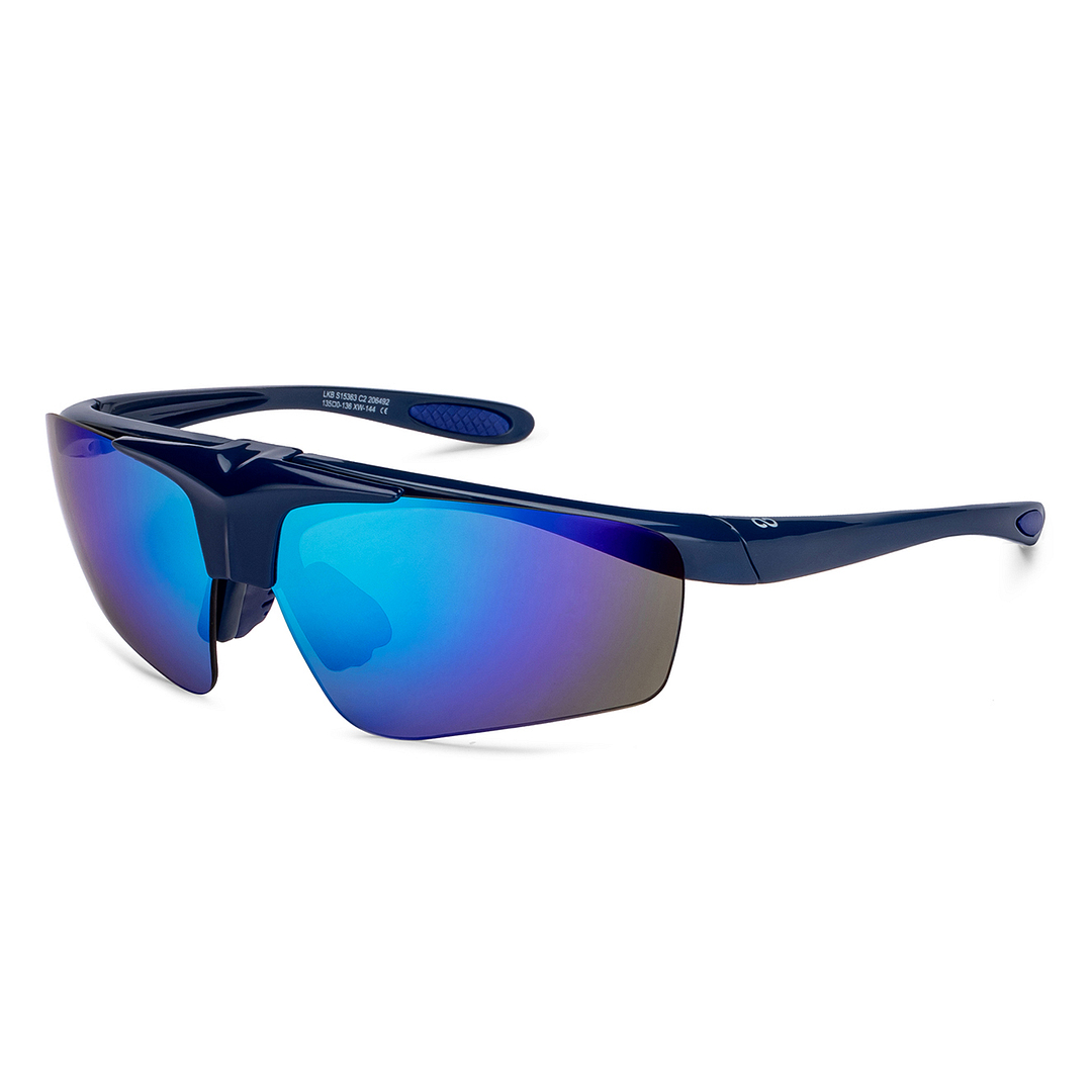 Lenskart Boost Online Blue Full Rim Square right side